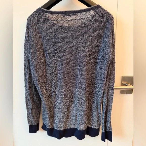 rag & bone Navy Heather Crewneck Sweater - Picture 2 of 4